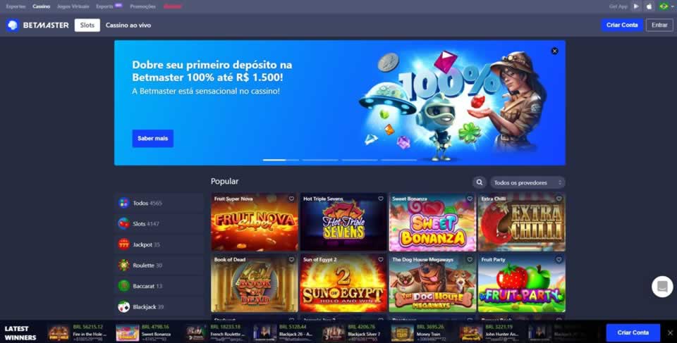 Major sport entrar
