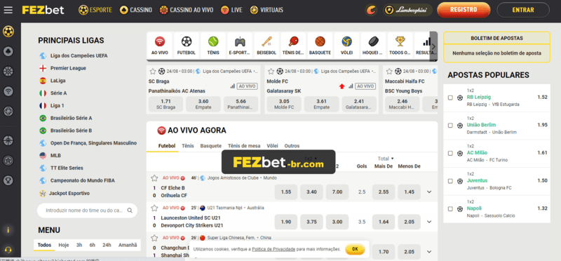 Futebol ao vivo online